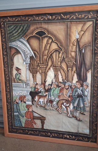 Vintage indian painting - vintage, on