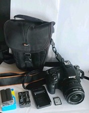 Sony SLT-A58 20.1MP Digital SLR Camera w/ 18-55mm SAM II Lens Black Charger Batt