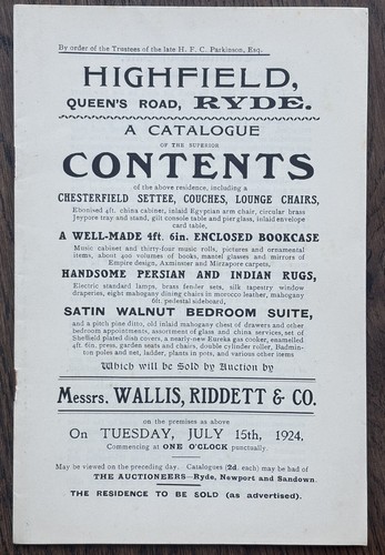 Antique isle wight 1924 - antique, of