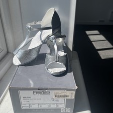 Sz 13 Silver Glitter Tbar Kids