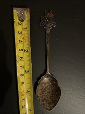 Vintage 1937 King George VI, Queen Elizabeth Coronation Souvenir Spoon