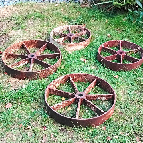 Four shepherds hut wheels - shepherds,