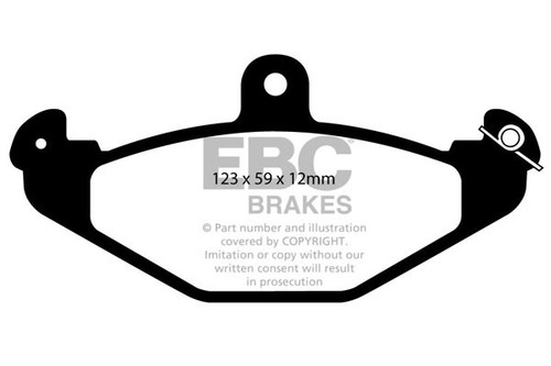Ebc greenstuff rear brake - rear,