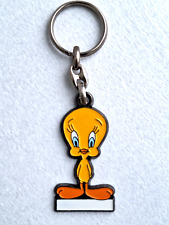 Tweety Pie Looney Tunes Warner Bros. Fully Licensed Vintage 1990s Metal Keyring
