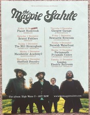THE MAGPIE SALUTE - TOUR DATES 2018 Full page UK magazine ad BLACK CROWES
