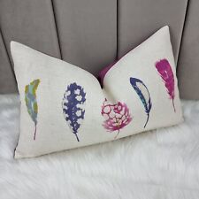 12"x20" Harlequin Limosa  Cushion Cover, LOGAN/RASPBERRY    