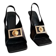 Versace Medusa Heels Gold Logo