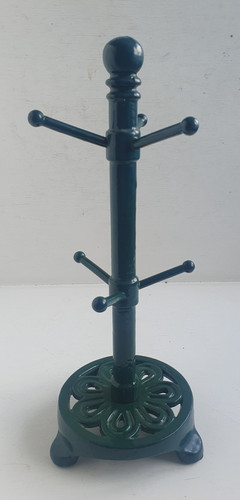 Vintage cast iron mug tree - iron,