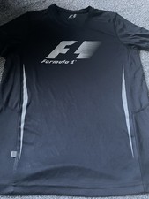 Men’s F1 Silverstone Top Size Medium Black And Grey Coloured