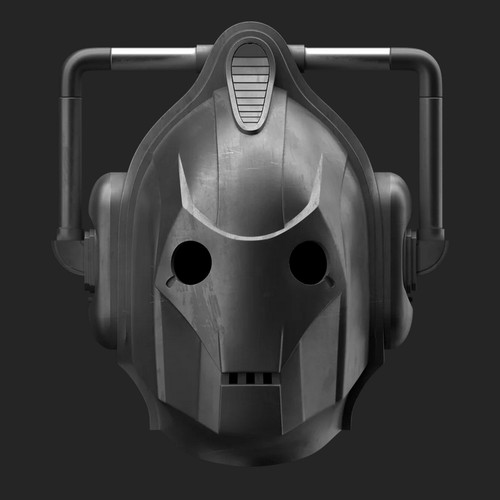 Cyberman who helmet 3d - dr,