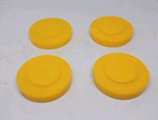 25 Plastic Yellow Toy Wheels