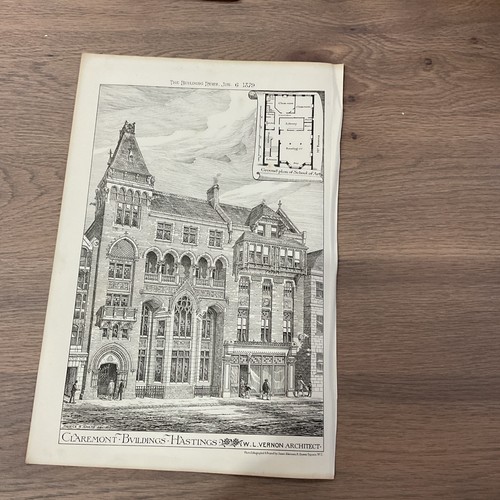Antique print 1879 hastings - antique,