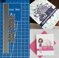 Happy Birthday Border Metal Cutting Dies Scrapbooking Embossing Paper Stencils 
