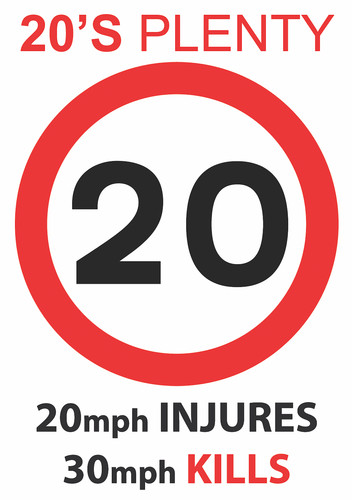 Plenty road safety - 20's,