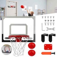 Basketball Hoop Set for Kids-Extra Large 24''x 16''Pro Indoor Basketball