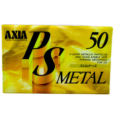 FUJI / AXIA PS 50 METAL POSITION TYPE IV BLANK CASSETTE TAPE 1993 MADE IN JAPAN