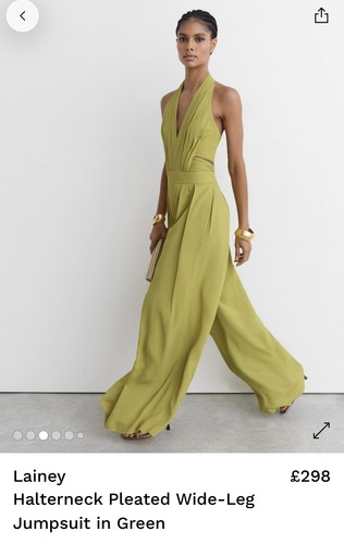 Reiss jumpsuit green - in, uk