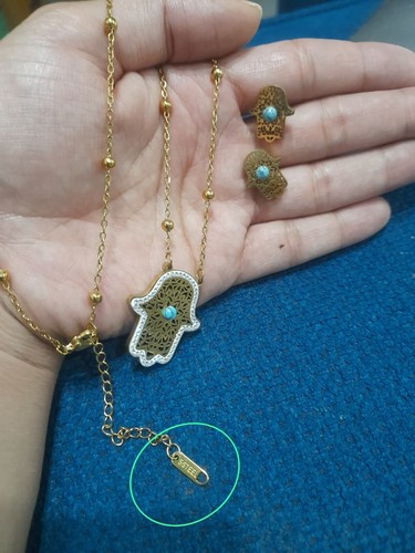 Evil eye hamsa pendant - eye,