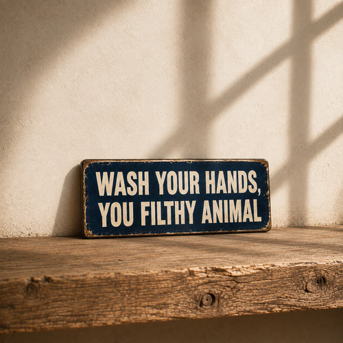 Toilet signs wash - signs, your
