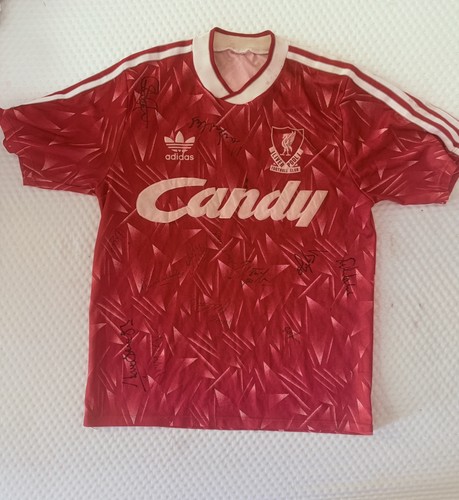 Signed liverpool shirt candy - liverpool, shirt,