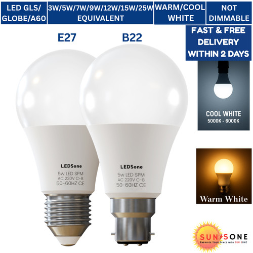 Gls b22 e27 led - gls, light