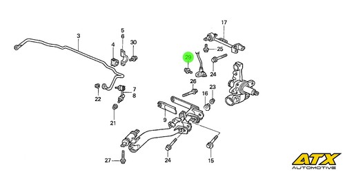 Rear abs sensor securing bolts - rear,