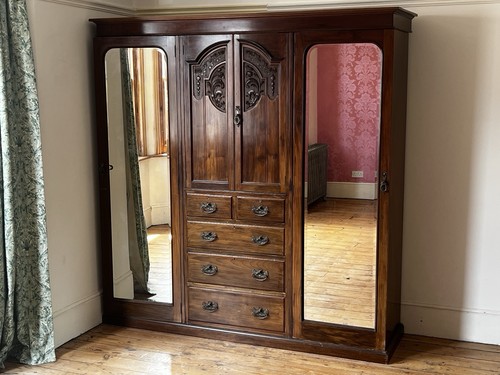 Antique edwardian triple - antique,