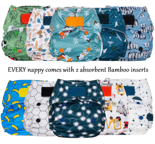 Reusable nappies and - reusable,