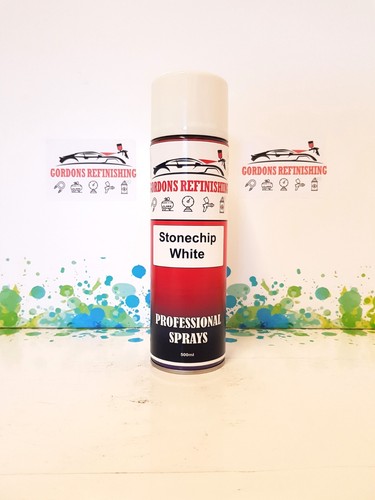 White stone chip aerosol - chip,