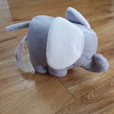 F&F Tesco grey elephant baby comforter soft toy plush Soother doudou 