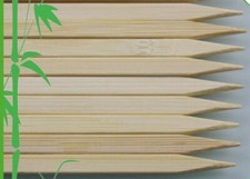 25Pcs 34cm Flat Bamboo Skewers
