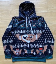 Large 42" inch chest Gremlins Gizmo Mogwai Christmas hooded top jumper Sweater