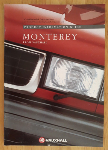 Vauxhall monterey product - monterey,
