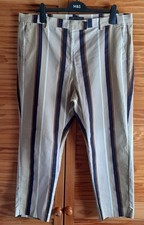 M&S Ladies Beige/Navy Striped