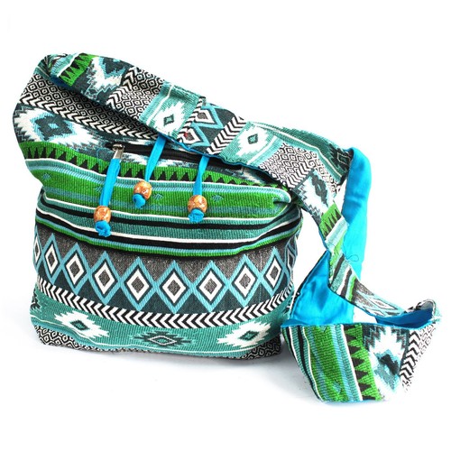 Jacquard bag teal student - jacquard,