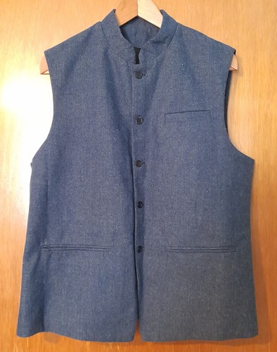 Mens nehru collar blue - nehru,