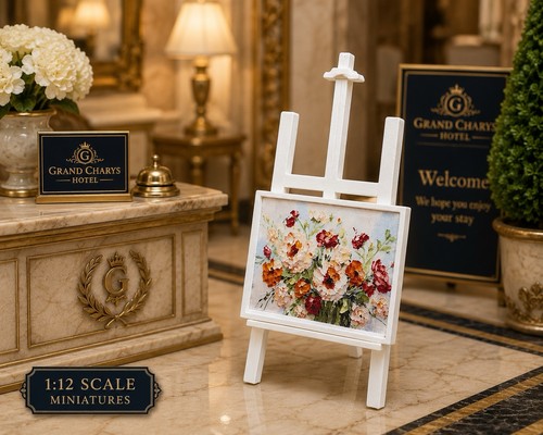 Miniature white artist - white,