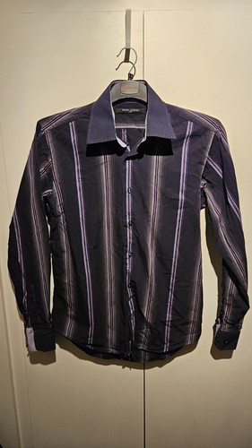 Purple pinstripe long sleeved - long,