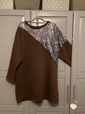 gorgeous ladies new collection sweatshirt dress with pockets o/s 22-24