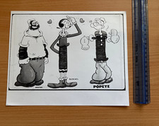A large original vintage print of Popeye (TV show).