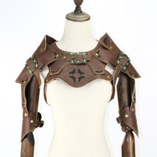 Cosplay Steampunk Leather Armor for women set Larp Halloween Armor Breastplate