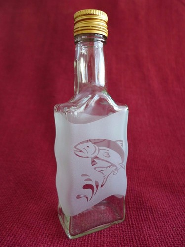 Glass bottle flask - , with