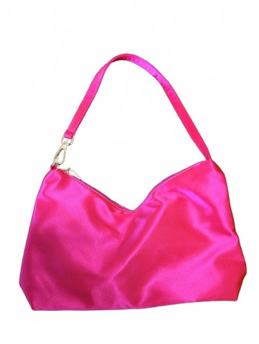 Hot pink satin shoulder - hot,