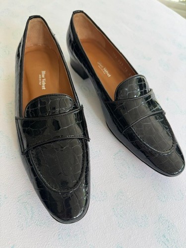Black patent leather - black,