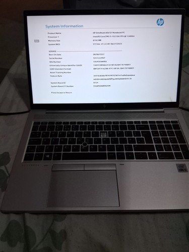 Elitebook 850 i5 8gb - elitebook, g7