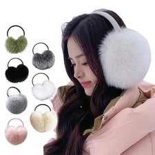 Vintage Faux Mink Fur Earmuffs for Women Y2k Plush Cold Protection Ear Cove U7P8