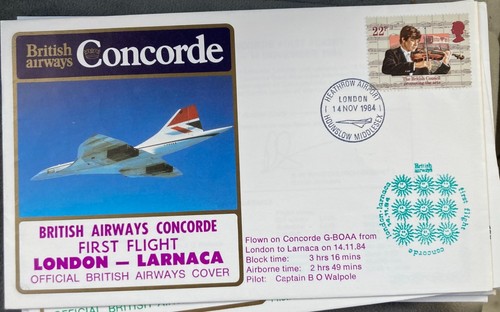 Concorde flown cover - concorde,