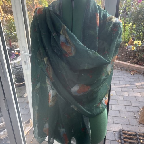 Pashmina scarf robins - scarf, loved