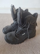 Trojan Safety Boots SBX Stabilex System Black UK Size 8 Eur 42 Steel Toe caps 