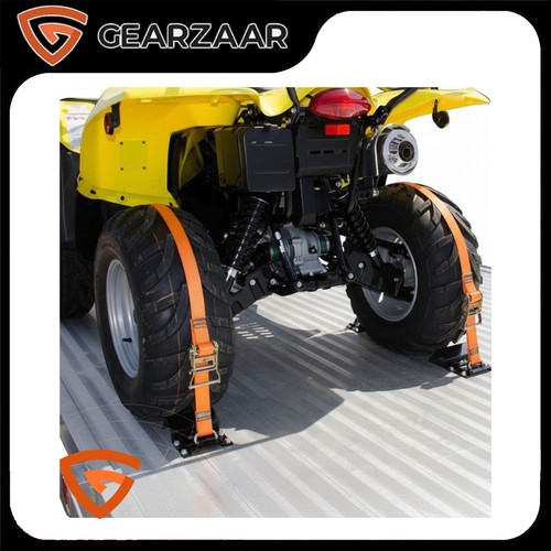 Utv wheel chock - tie, down